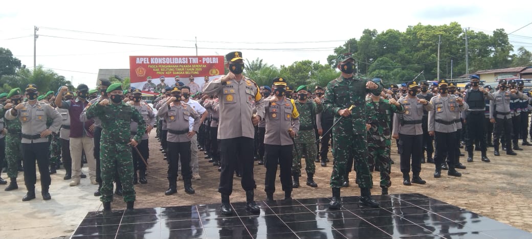 Danrem 045/Gaya: Berkat Sinergitas TNI-POLRI Pilkada Belitung Timur Aman dan Lancar